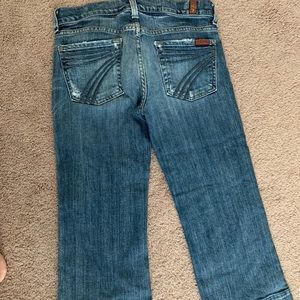 Size 25. 7FAMK wide leg Capri